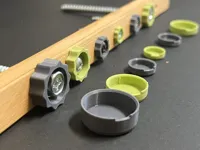 Flat Head Screw Caps (9mm - 12mm - 15mm)