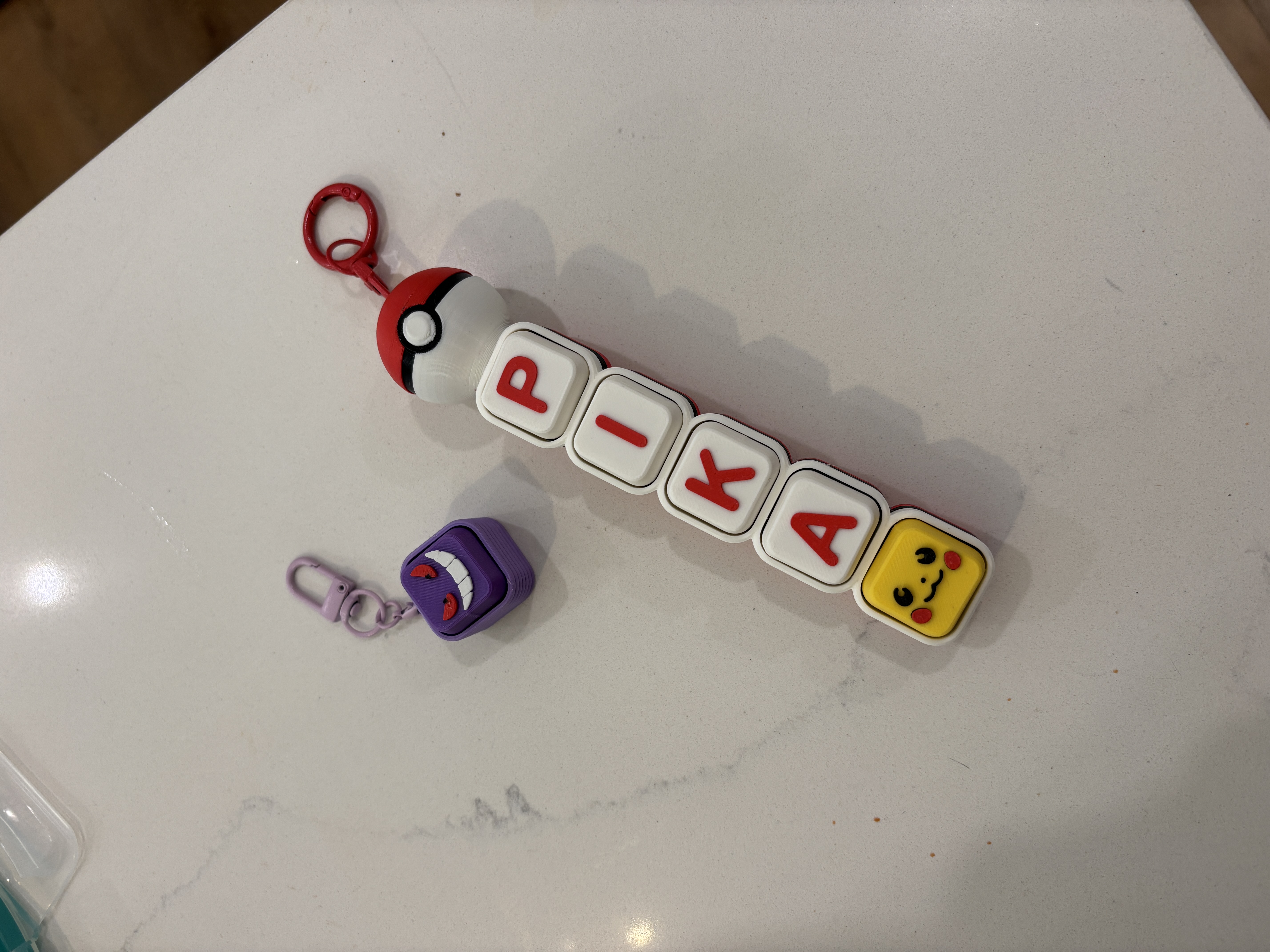 Name Clicker Keycap Fidget Keychain - Pokémon - 1