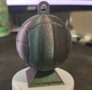 Customizable Volleyball keychain or Trophy