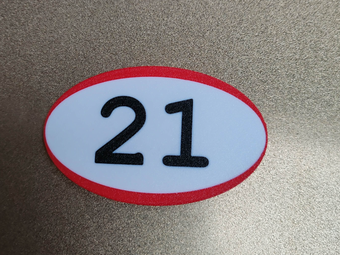 Rugby ball cake topper/ coaster