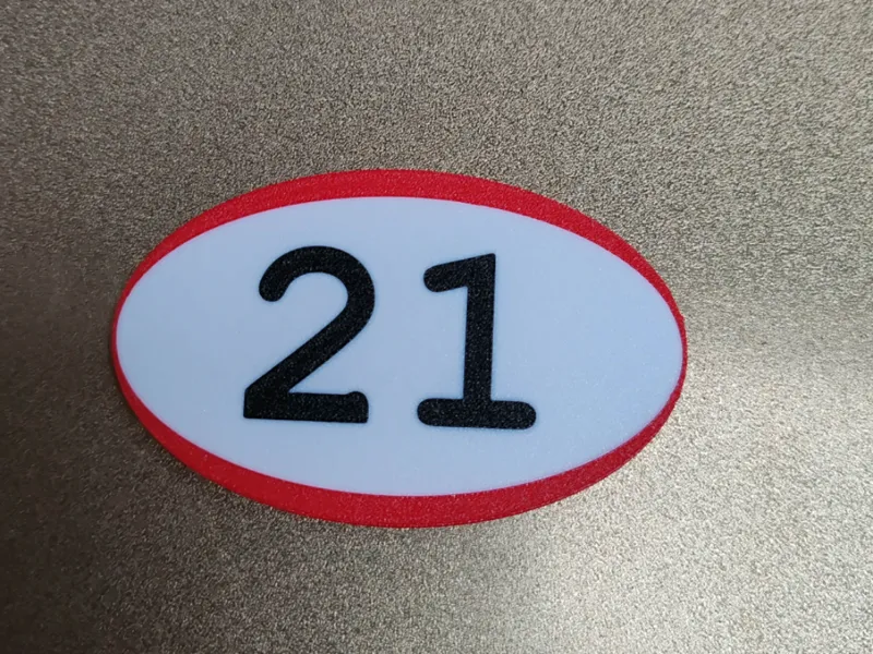 Rugby ball cake topper/ coaster/ table number