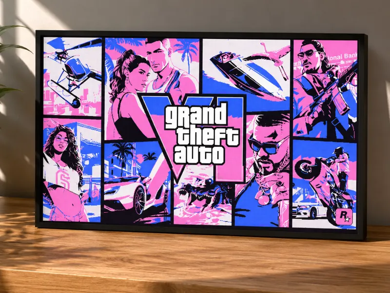 Grand Theft Auto 6 Cover Art Poster
