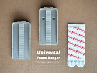 Universal Frame Hanger for M3 Screws / 3M Command 
