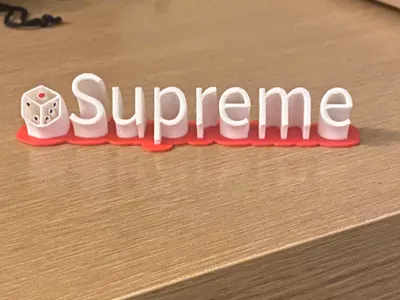 Supreme Desk Name Plate