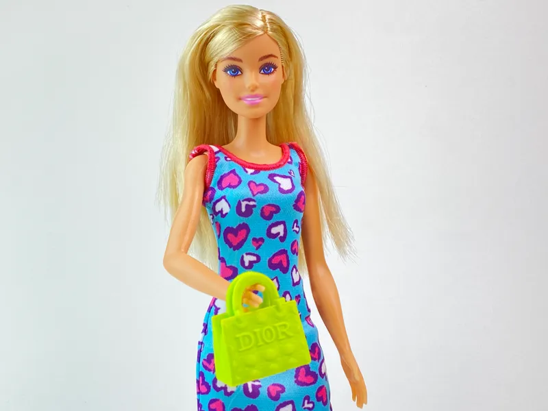 Stylish Dior-Inspired Mini Bag for Barbi Dolls