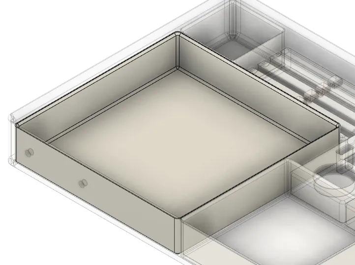 Miniatura 24 do modelo 3D 拓竹配件模块化收纳盒（可用A1mini打印，可堆叠）