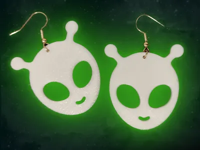 Alien Earrings