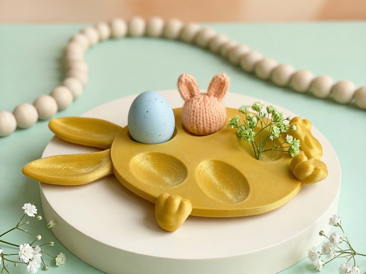 Easter Bunny Egg Platter - Easter Decoration