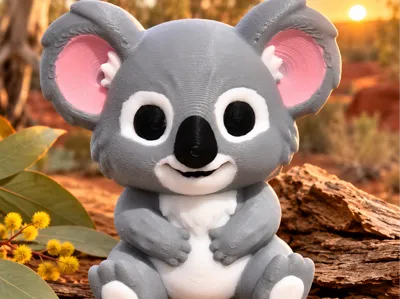 Cute Flexi Koala Fridge Magnet | Easy Print |