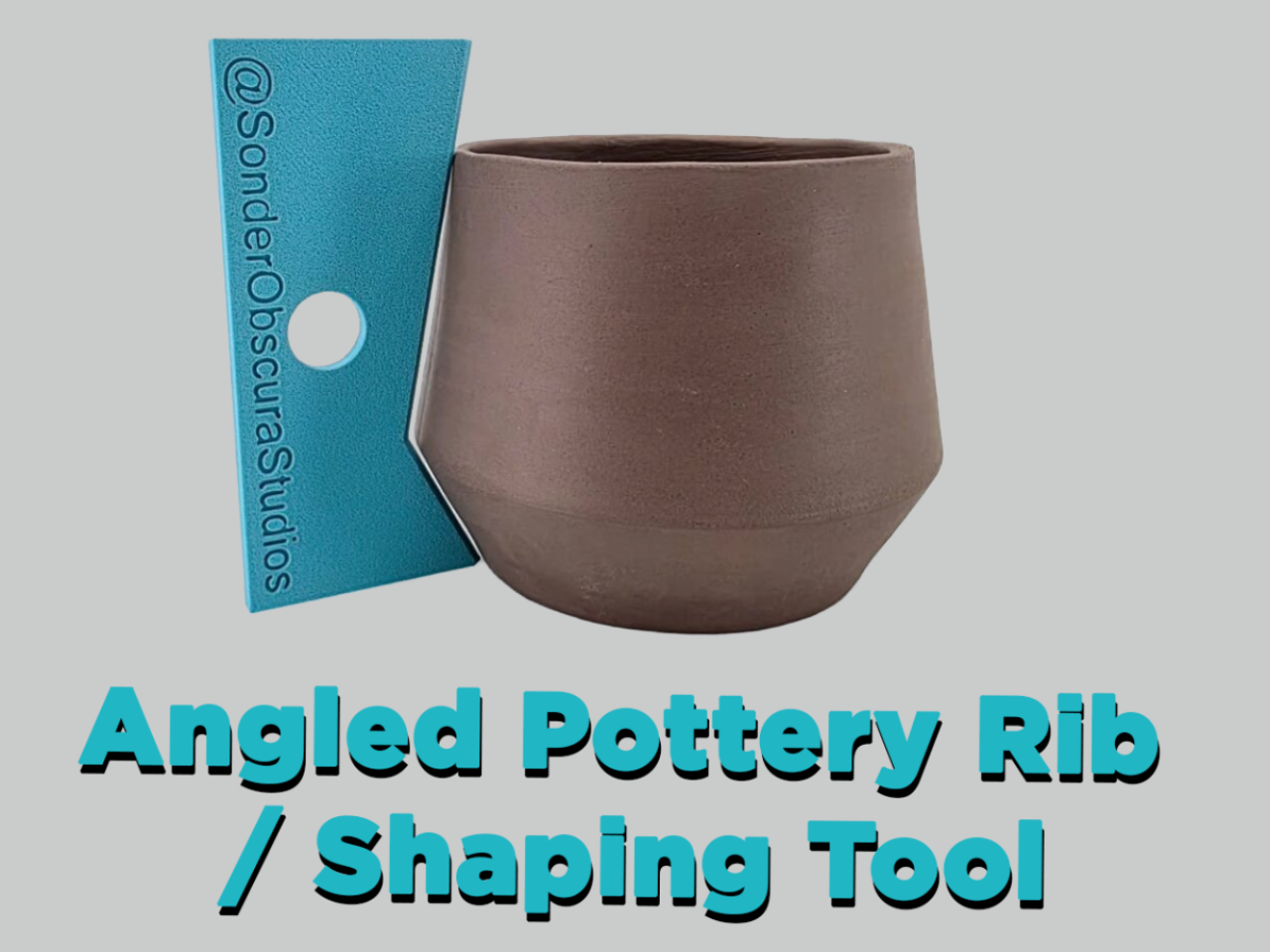 Angled Pottery Rib / Shaping Tool