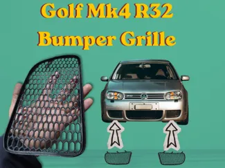 VW Golf MK4 R32 Bumper Lower Grille Insert (LH+RH)