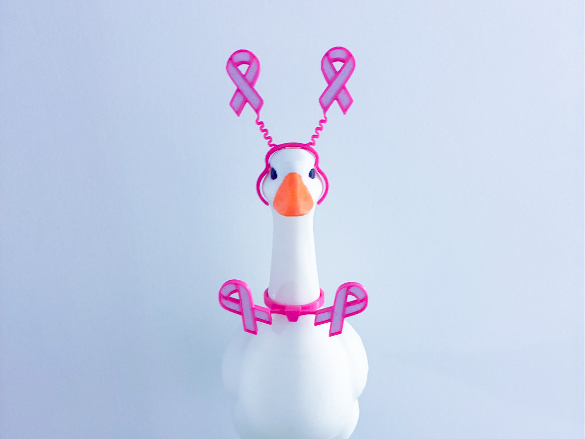 Cancer Awareness Head and Neck Desk Goose Gear 3D model
