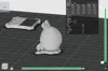80% scale, fuzzy skin effect, better printing angle. 0.1mm layer height, 2 walls, 15% infill