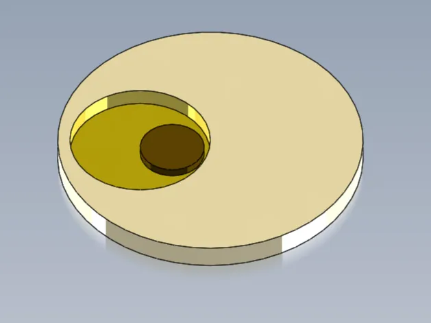 3 body problem emblem with 15x2mm magnet