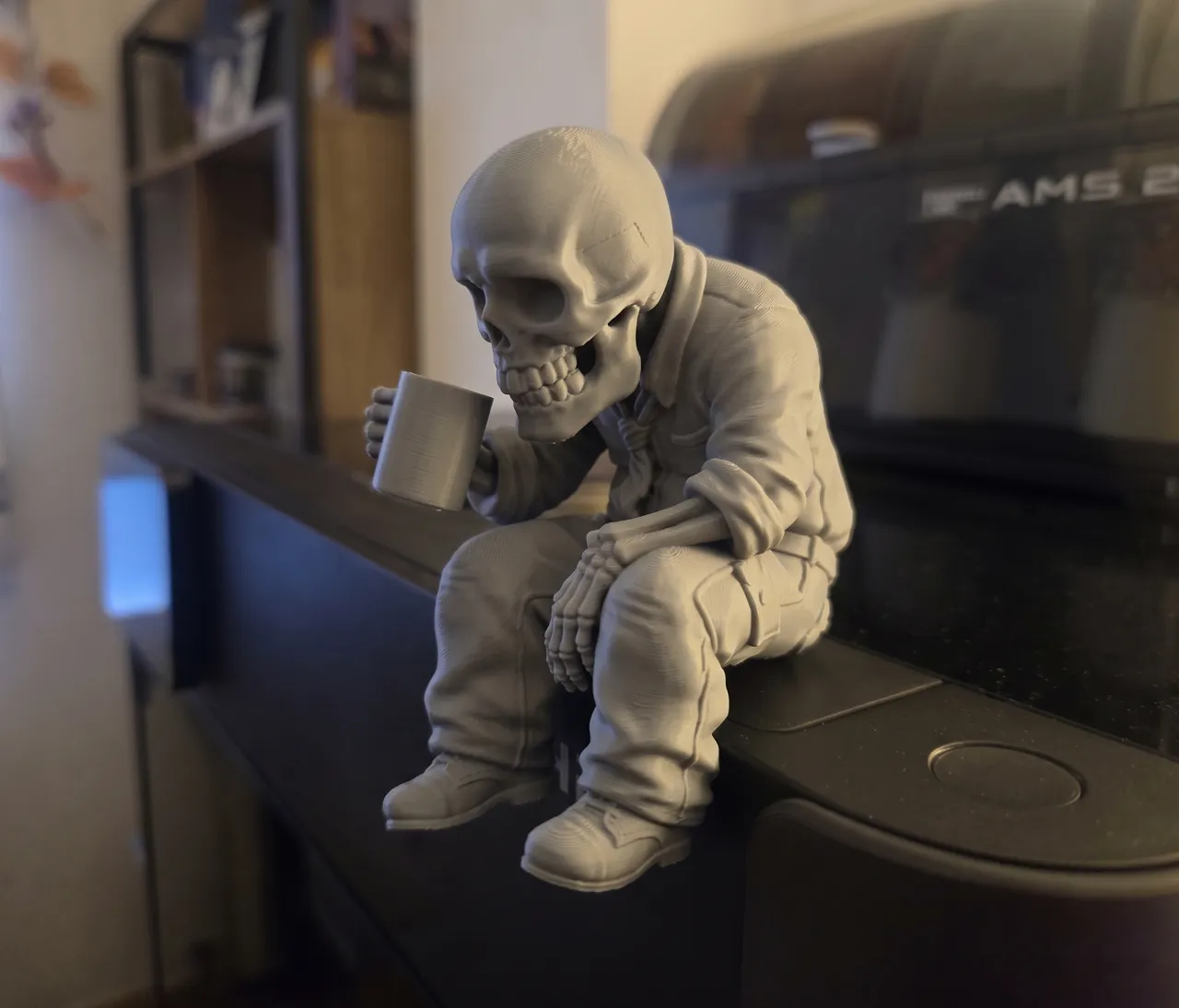 Working to the Bone - Office Skeleton view 2