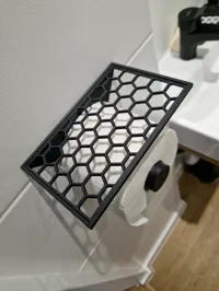 Porte-papier toilette avec étagère hexagonale — photo 3