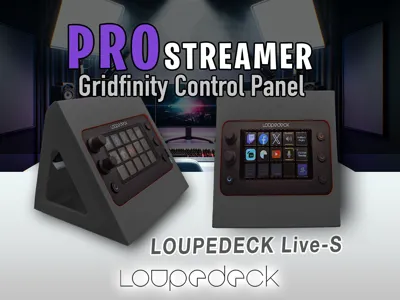 Pro Streamer Loupedeck Live + Live-S Control Panel - Free 3D Print