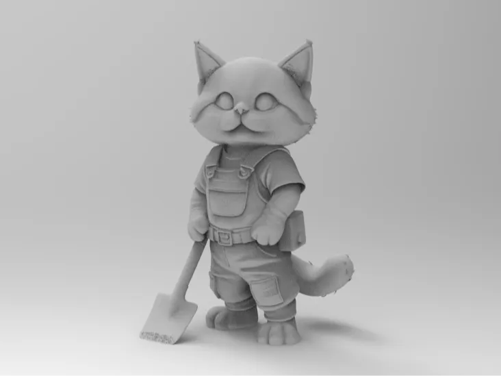 Farmer/Builder Cat - Ai Generated model