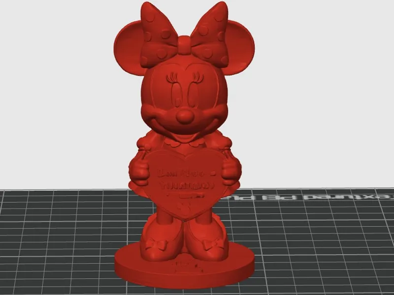 Minnie com Placa para personalização