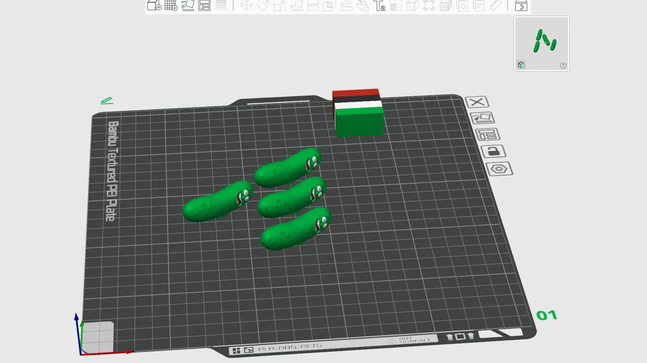 Pickle Rick Tyre Valve cap view 3