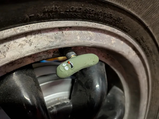 Pickle Rick Tyre Valve cap