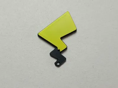Minimal Pikachu tail keychain - no AMS needed