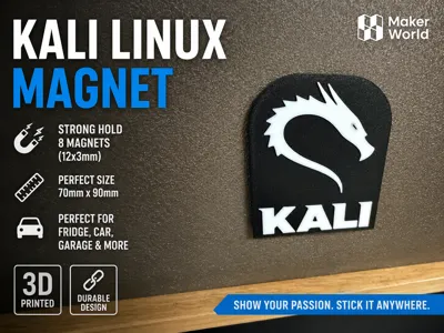Kali Linux Magnet - Fridge/Garage/Toolbox Badge
