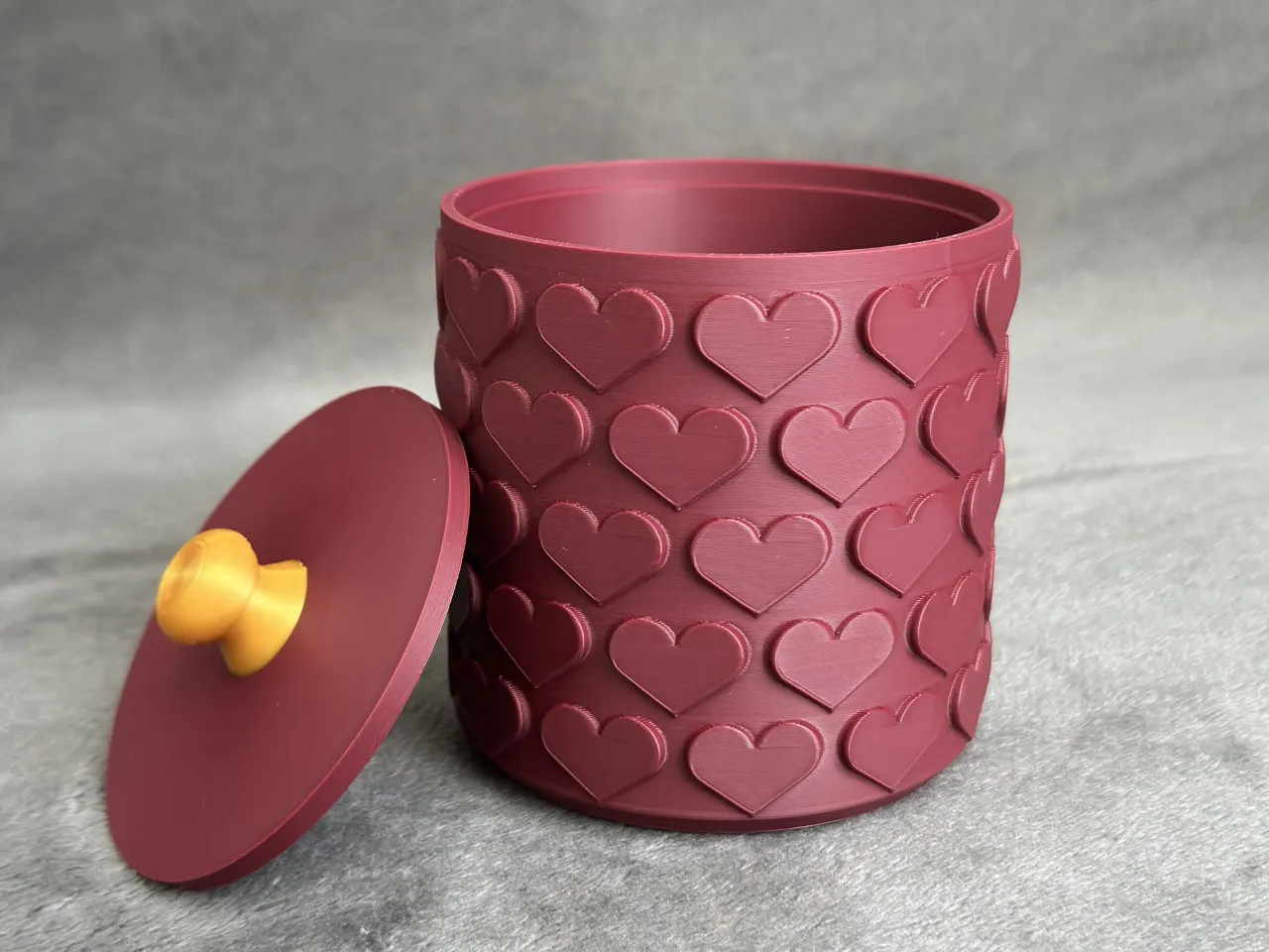 Heart Container – Cute Storage Organizer with Lid view 3