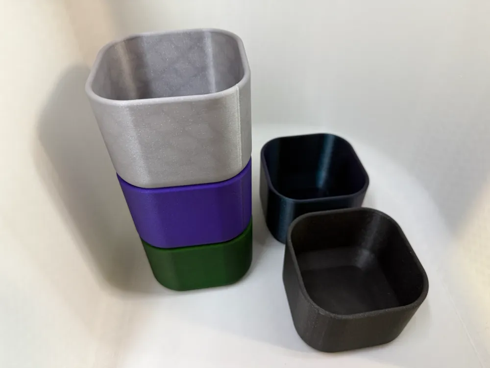 Stackable Snack Containers - With Optional Lid - Free 3D Print Model ...