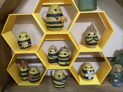 "Jess-Hex" Hexagon shelves