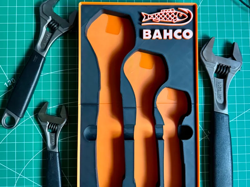 Bahco Adjustable Wrench 3-90 Gridfinity 9070 71 72
