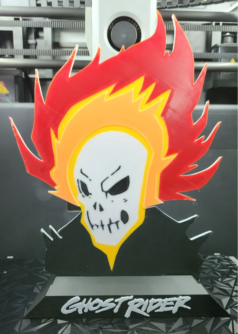Ghost Rider comic book stand