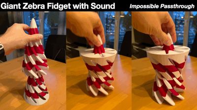 Big Giant Zebra Spiral Fidget Impossible Pass (7h)