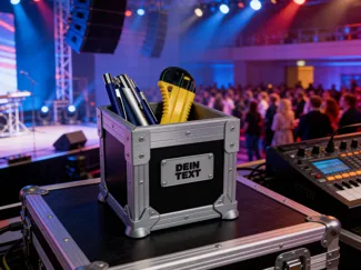 Flightcase Stiftehalter - Individueller Text