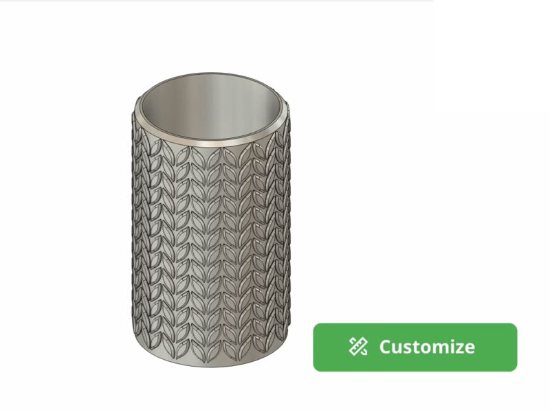 Parametric Knitted Bottle / Vase (with F3D File)