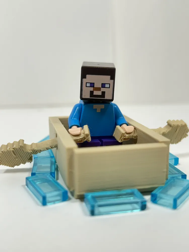 Prinatable Boar Minecraft Brick Minecraft Boat - Free 3D Print Model - MakerWorld