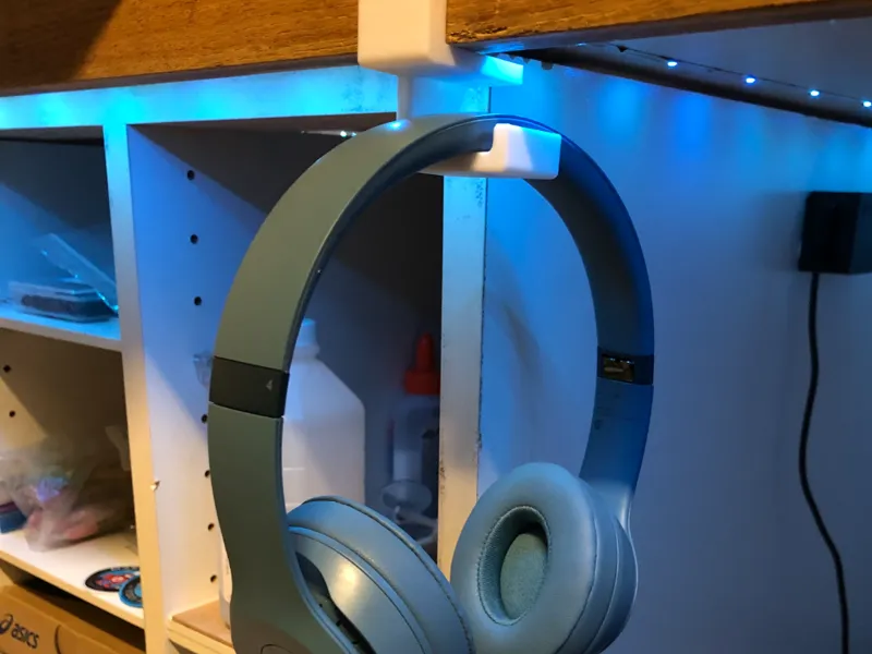 Tape-on Headphone Holder