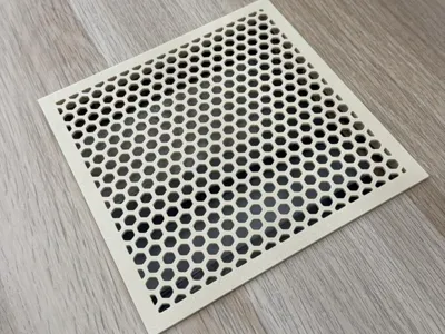 Honeycomb Table Grill 150x150 mm with Top Flange