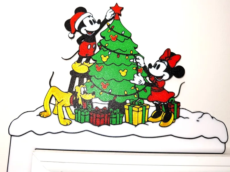 Disney-Inspired Mickey and Minnie Christmas Corner