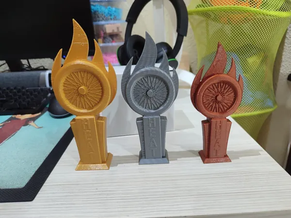 Trophées pour le jeu de société Heat