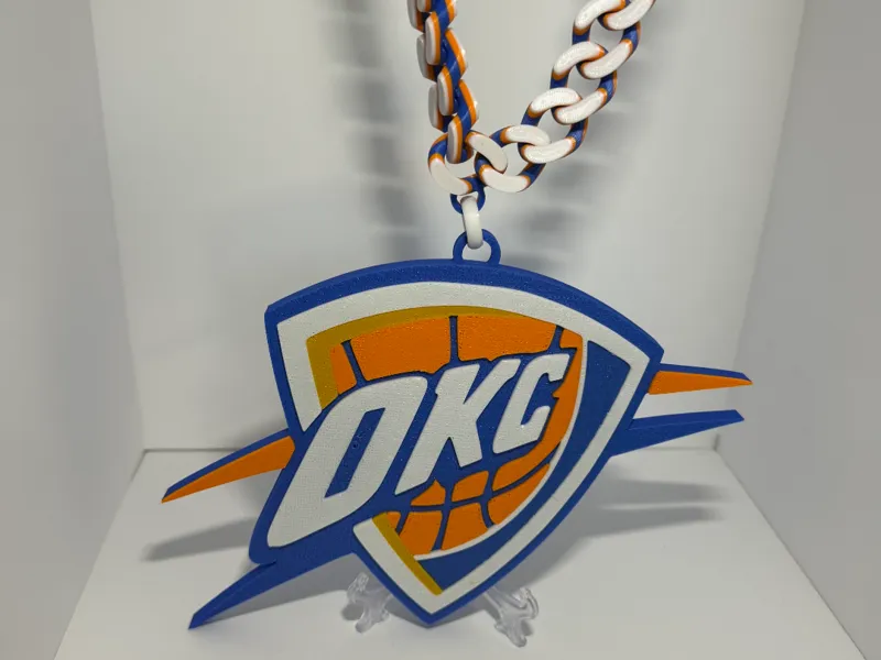OKC Thunder Hype Chain Pendant