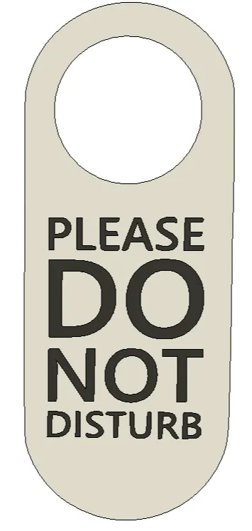 Please do not disturb sign