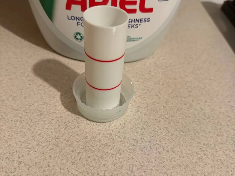 measuring detergent cup