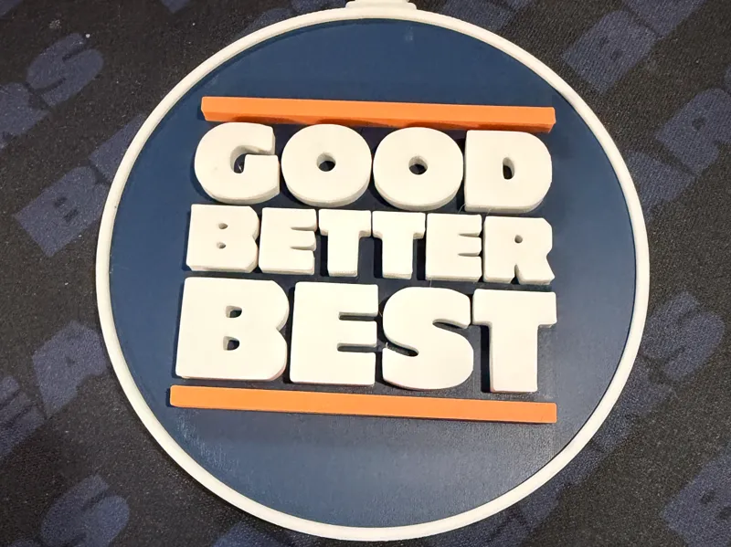 Chicago Bears Good Better Best Ornament 