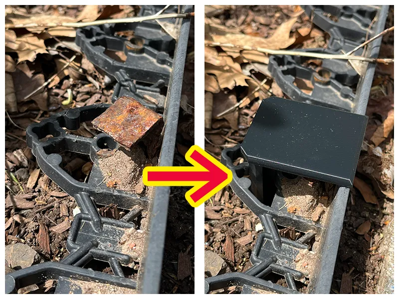 Garden Edge Guard Nail Cap