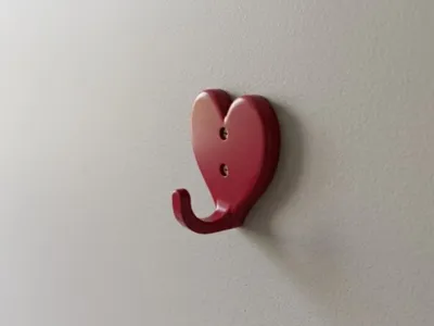 Heart wall hook