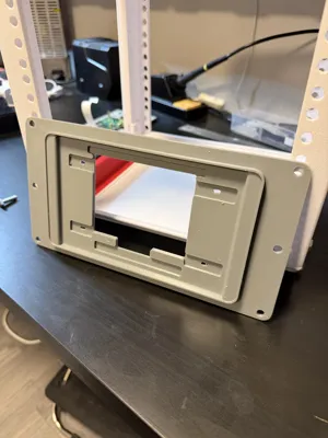 Raspberrypi 7'' screen 10'' rack mount(Lab Rax) - Free 3D Print Model ...