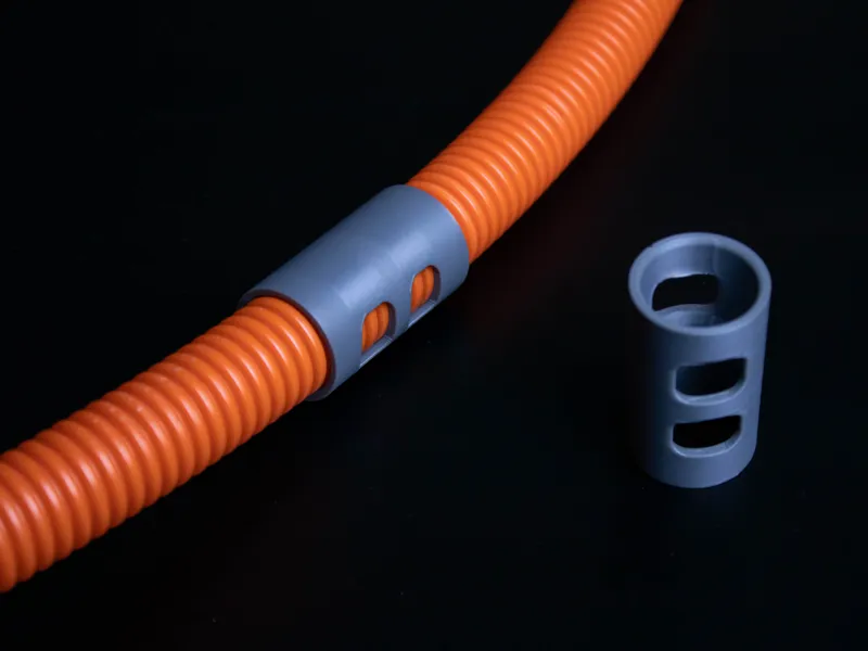 Corrugated flexible electrical conduit connector