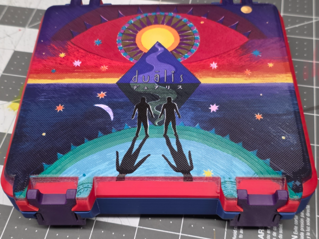Dualis card game box with insert