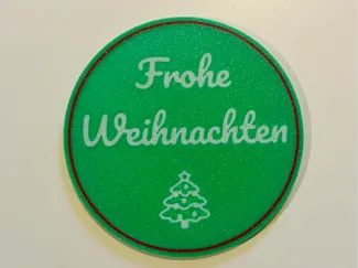 Untersetzer "Frohe Weihnachten"